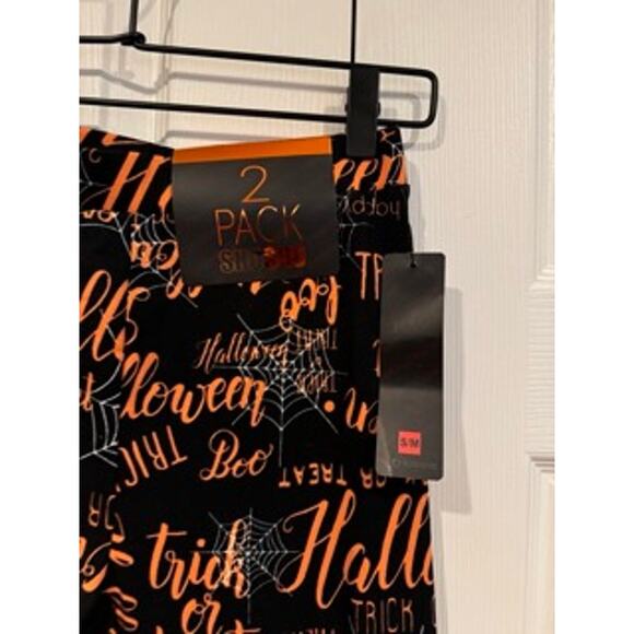 New 2 pairs of lWomen's Leggings Halloween Theme Witchy Cat Spider Bats Web - Picture 4 of 6